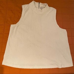 Anthropologie Mock-Neck Tank Top EUC